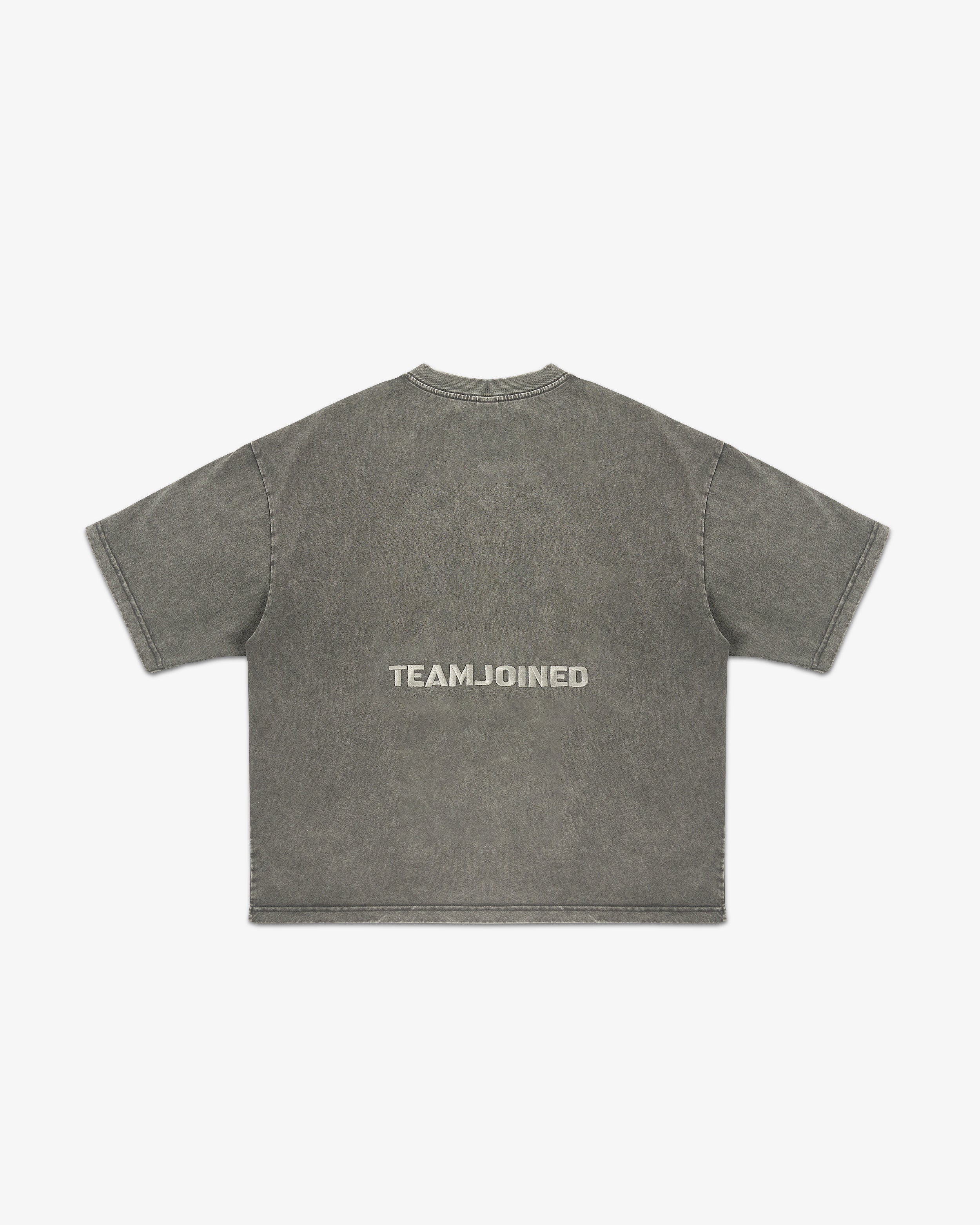 Embroidered Mark Washed Boxy Oversized