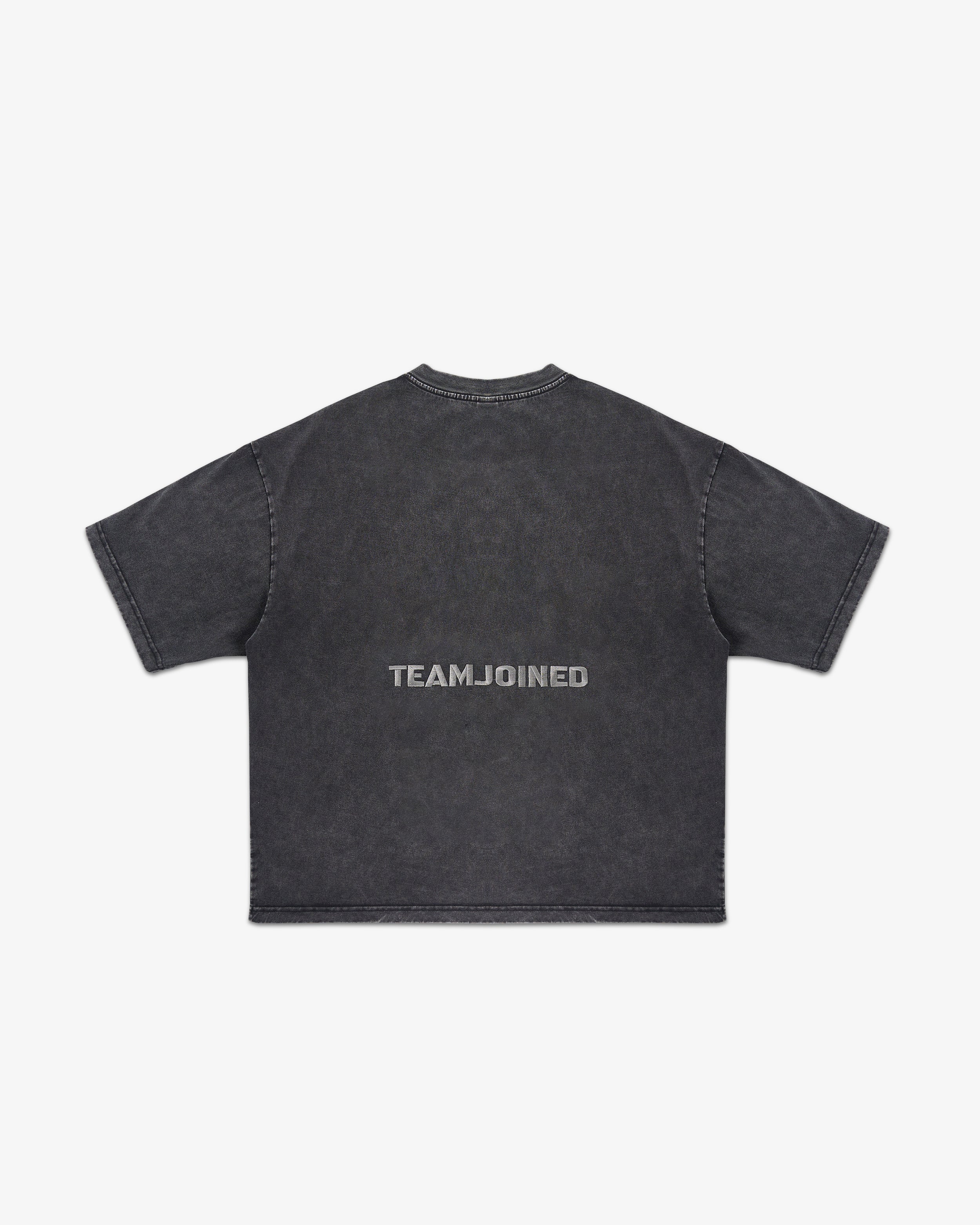 Embroidered Mark Washed Boxy Oversized